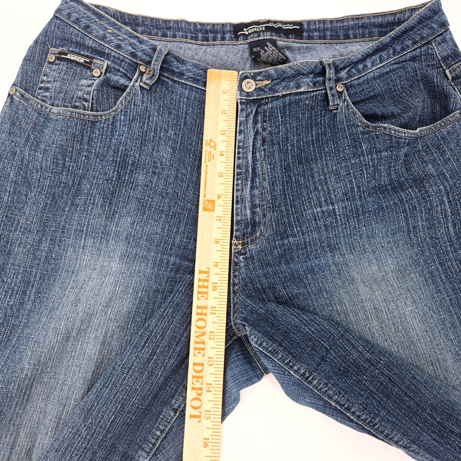Squeeze Vintage Y2K Stephen Hardy Wide Leg Cargo Style Jeans Plus Size 20