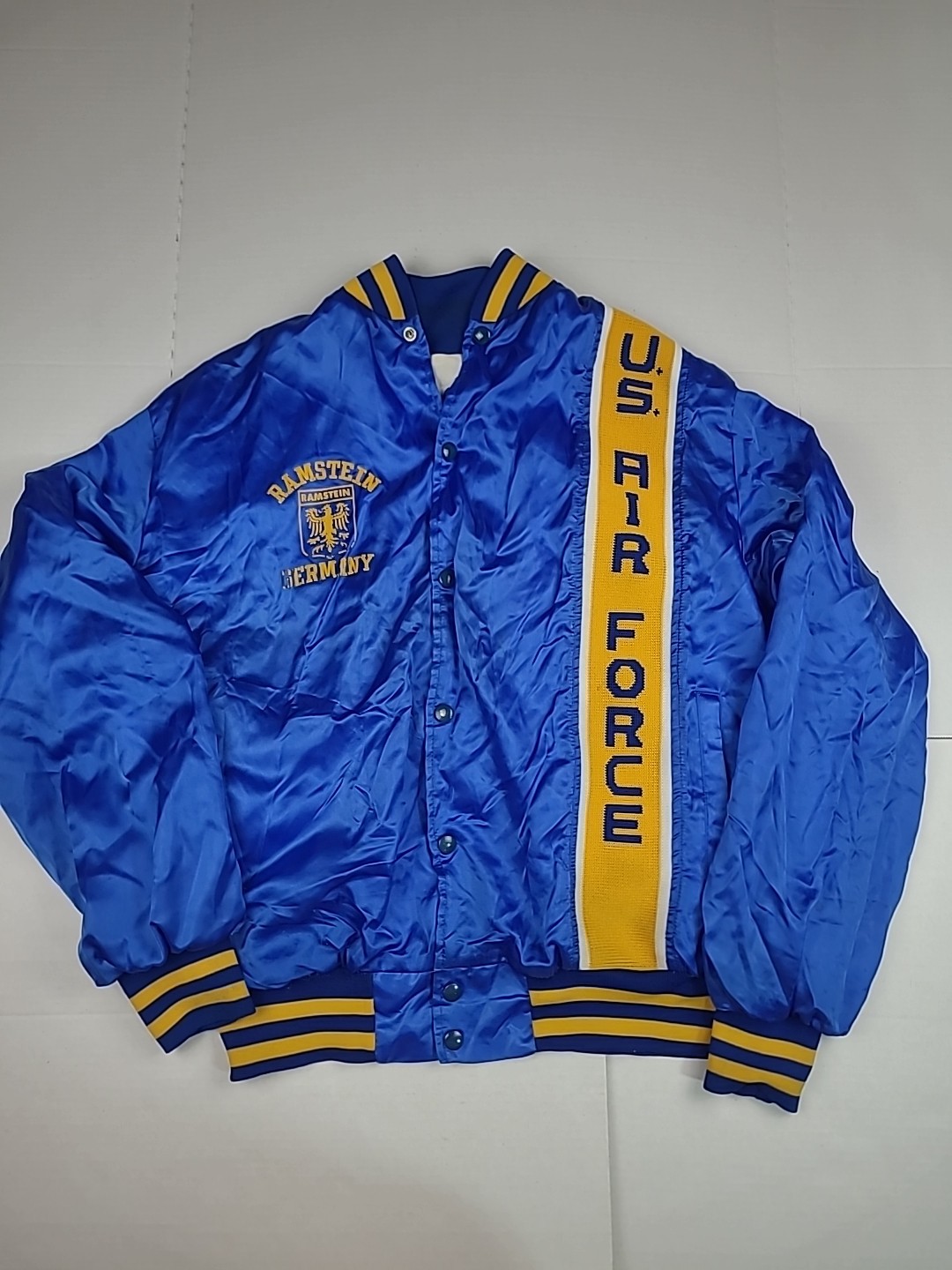 Vintage United States US Air Force Artex Satin Jacket Mens XL Extra Large USA
