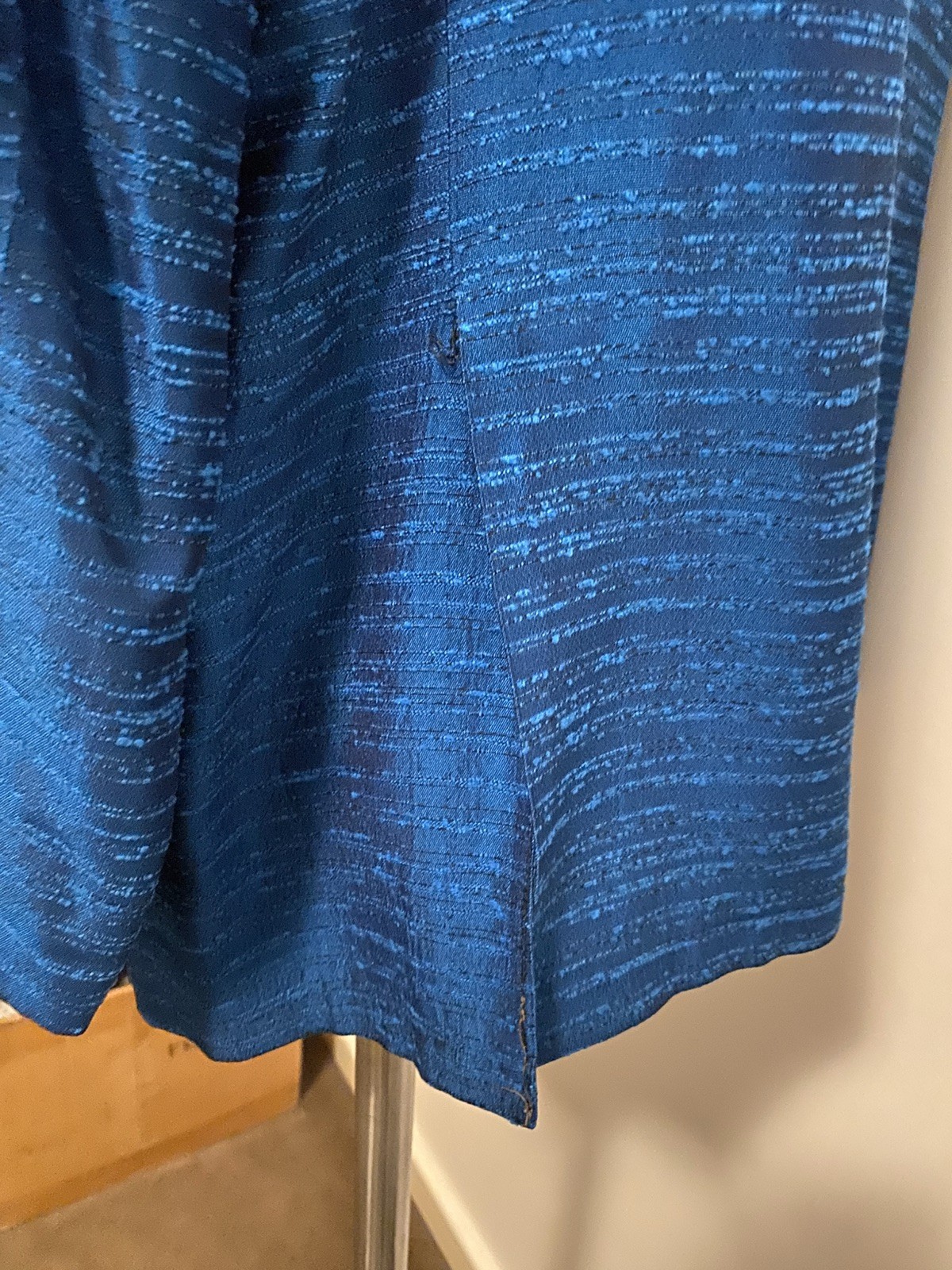 60,s Fab Blue Silk Shantung “Bossa Nova “ Jkt . Unisex.