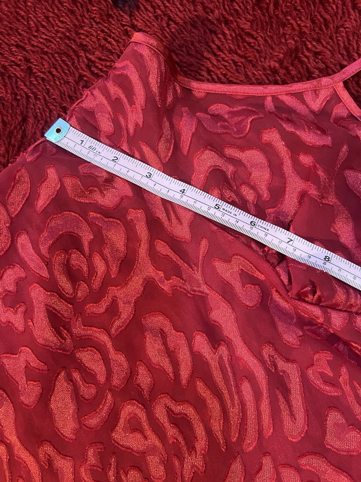 Vtg 1990’s Gilligan O’Malley Red Babydoll Nightgown Mini Dress Red 2XL