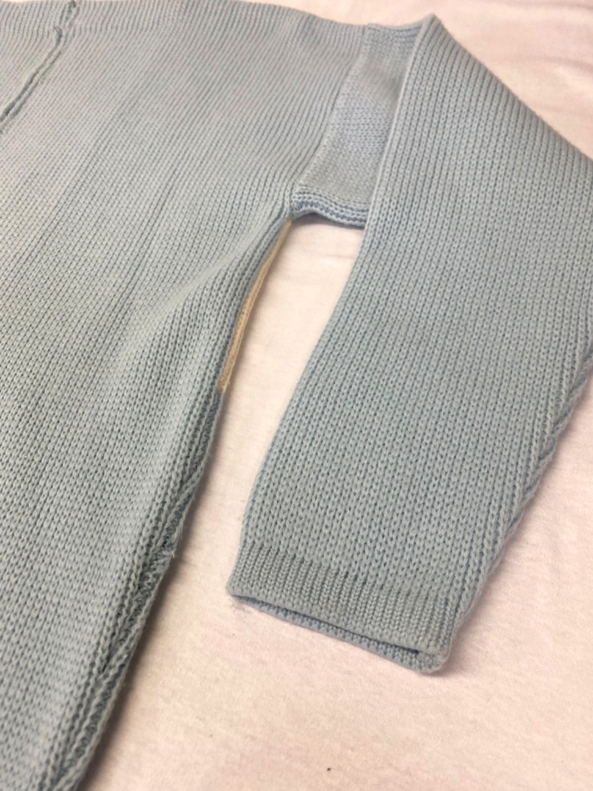 Vintage Sweater Snowflake Knit Blue & White Winter Pullover Aspen Mountain CO