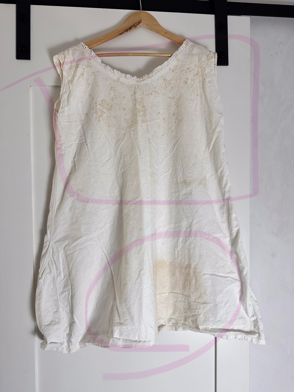 Wholesale Lot 5 Antique French Early 1900s Cotton Linen Dress Blouse S M L