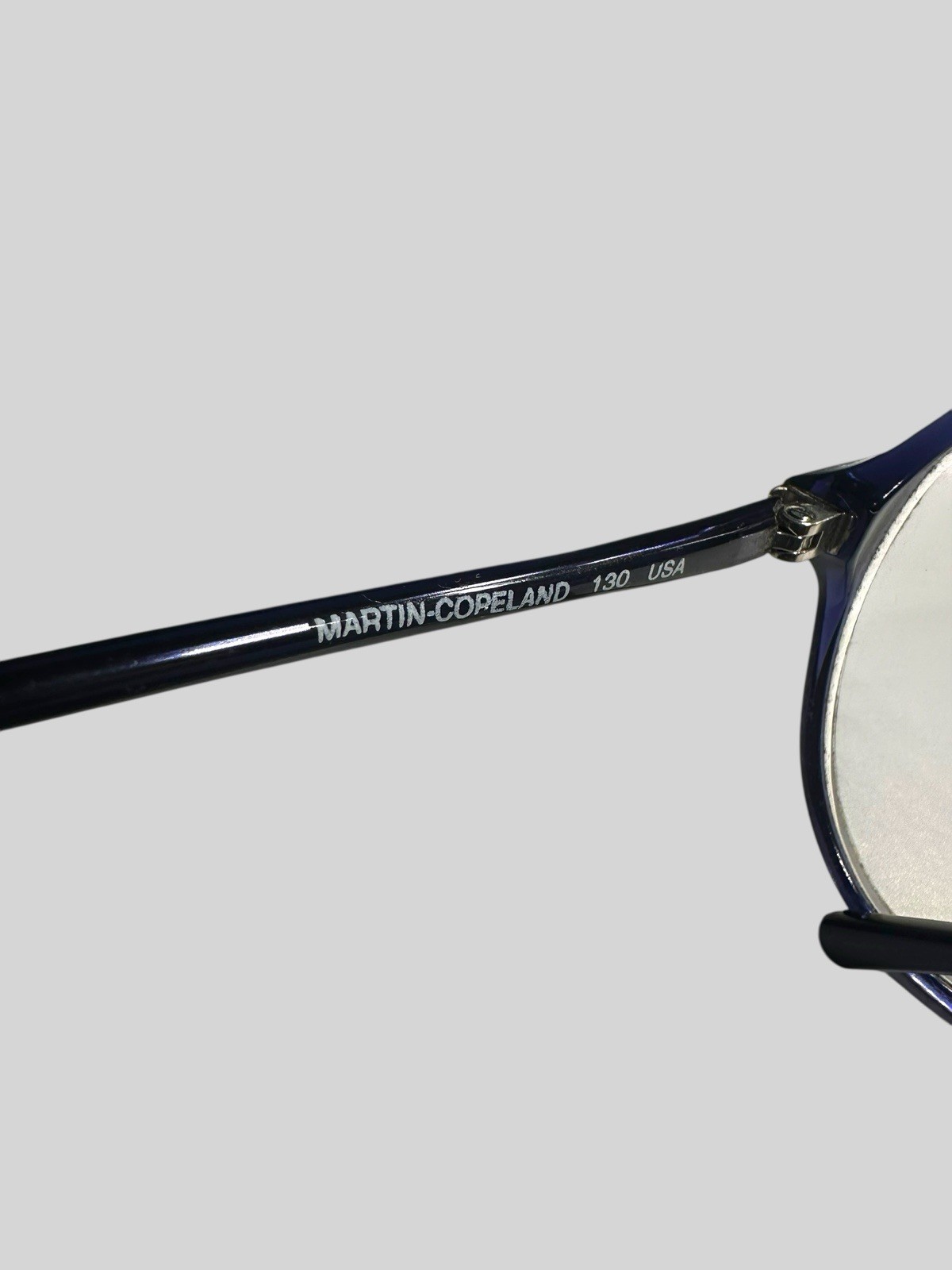 Vintage Martin Copeland Versailles 9 To 5 Blue Oval Sunglass Eyeglass Frame USA