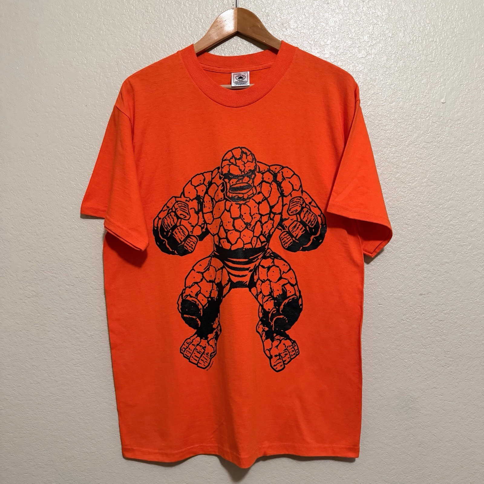 Vintage 2002 Marvel Comics The Thing Fantastic Four Graphic T-Shirt Size Large