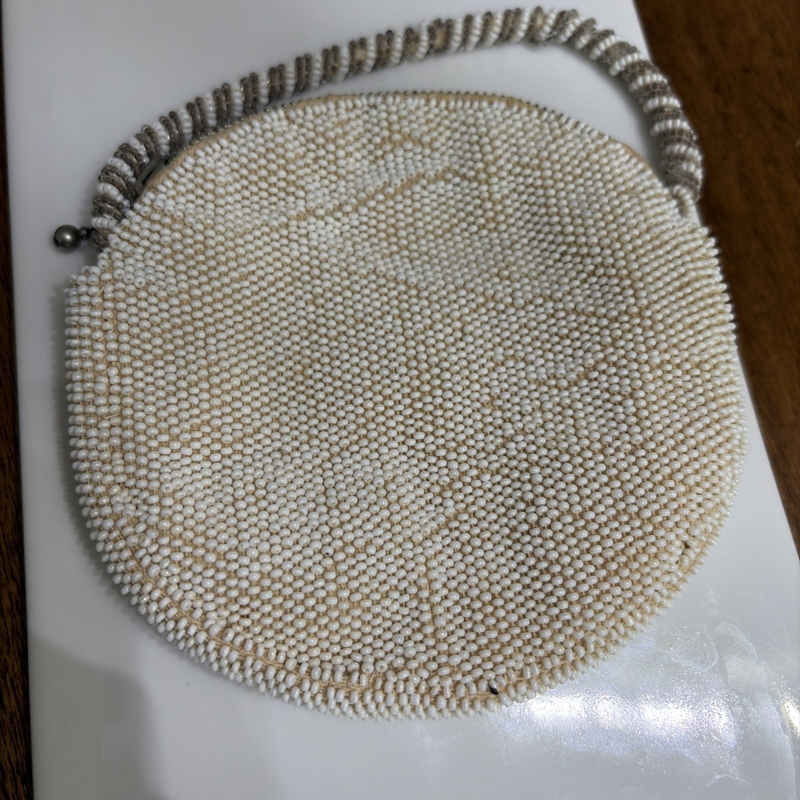 Vintage Art Deco Era Czechoslovakia Beaded Opera Coin Purse Clutch Bag Ladies