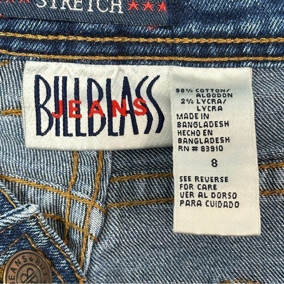 Bill Blass Womens Mom Jeans Size 8 Blue Vintage 80s 90s Y2K
