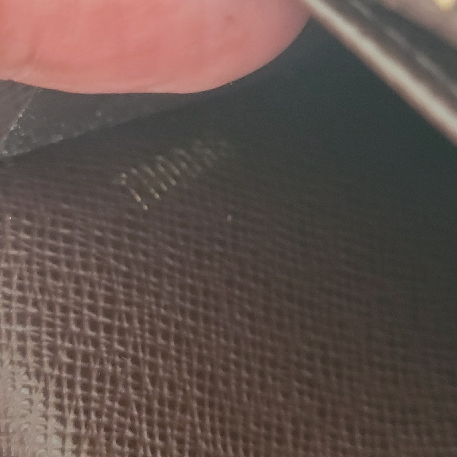 Vintage Louis Vuitton Monogram Denim Canvas Long Wallet Brown “Made in France”