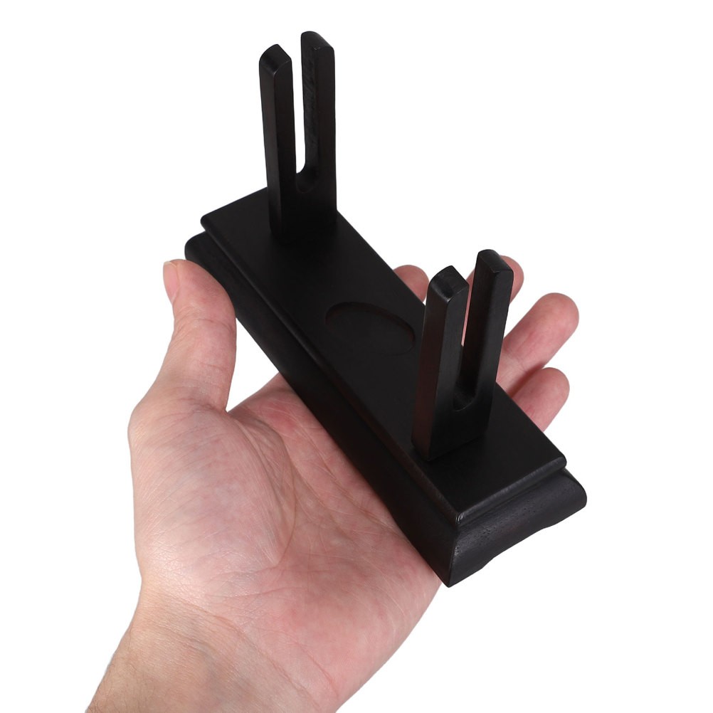 Folding Fan Display Frame Asian Stand Desk Wooden Holder Decorative