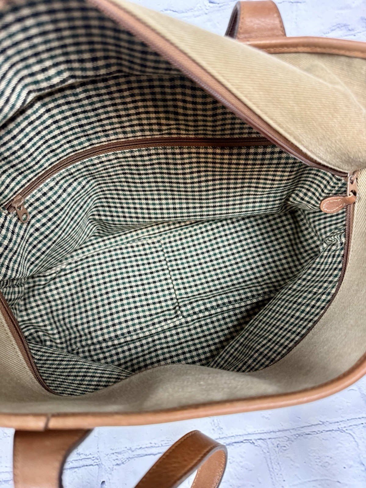 Vintage Ghurka No 71 Stadium Tote Bag Marley Hodgson Twill USA Check Interior
