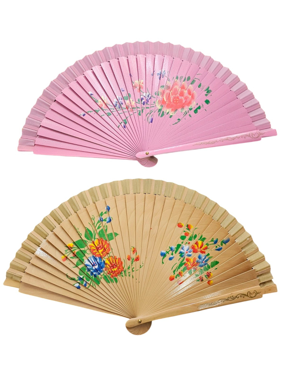 Set of 12 high quality Spanish wood fan/wedding deco/gift for her/dancing fan