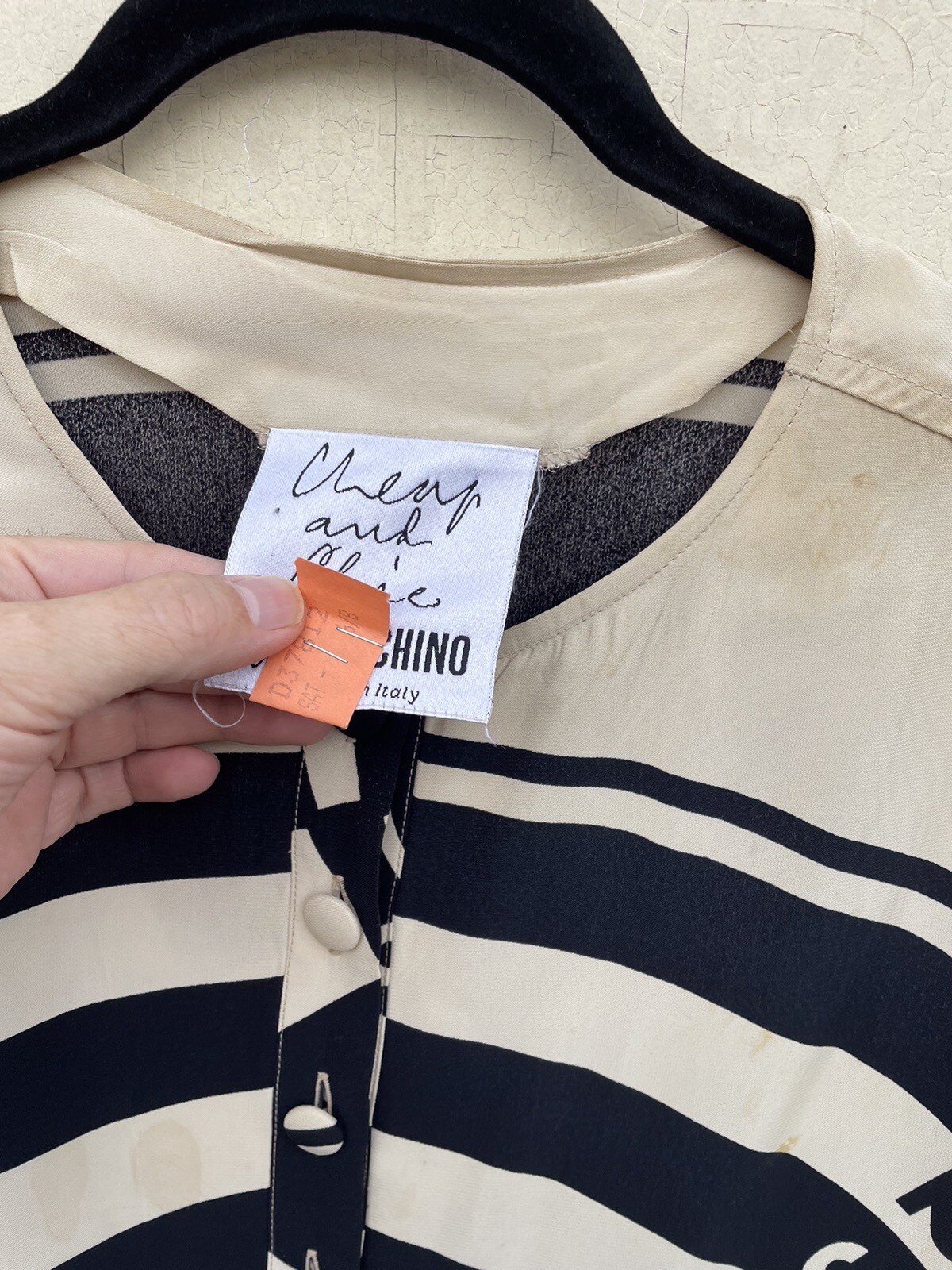 Vintage 90s Cheap And Chic Moschino archival Blouse Rare Archival Novelty Target