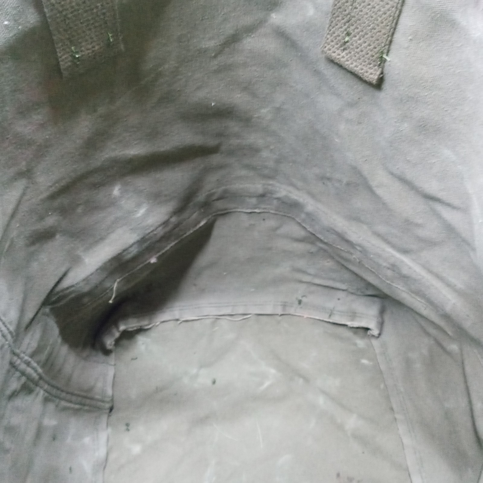 Vintage US Upcyled Duffle Bag Tote Coal Bag made with Retired US Military Duffle