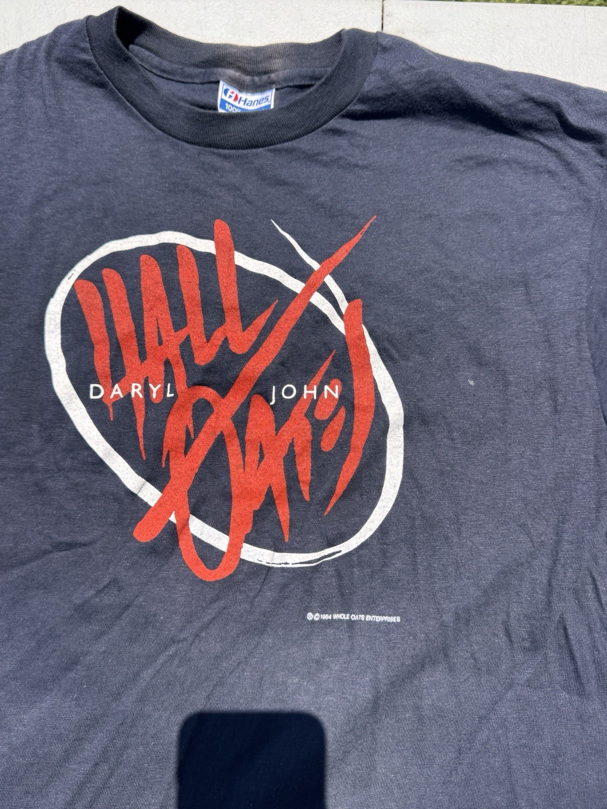Vintage 1985 Hall and Oates Concert Big Bam Boom Tour Shirt XL EUC