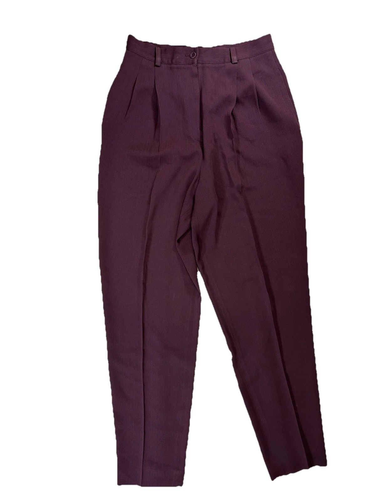 Vintage Garfield & Marx, Deep Plum Trousers, Size 8, Made in the USA