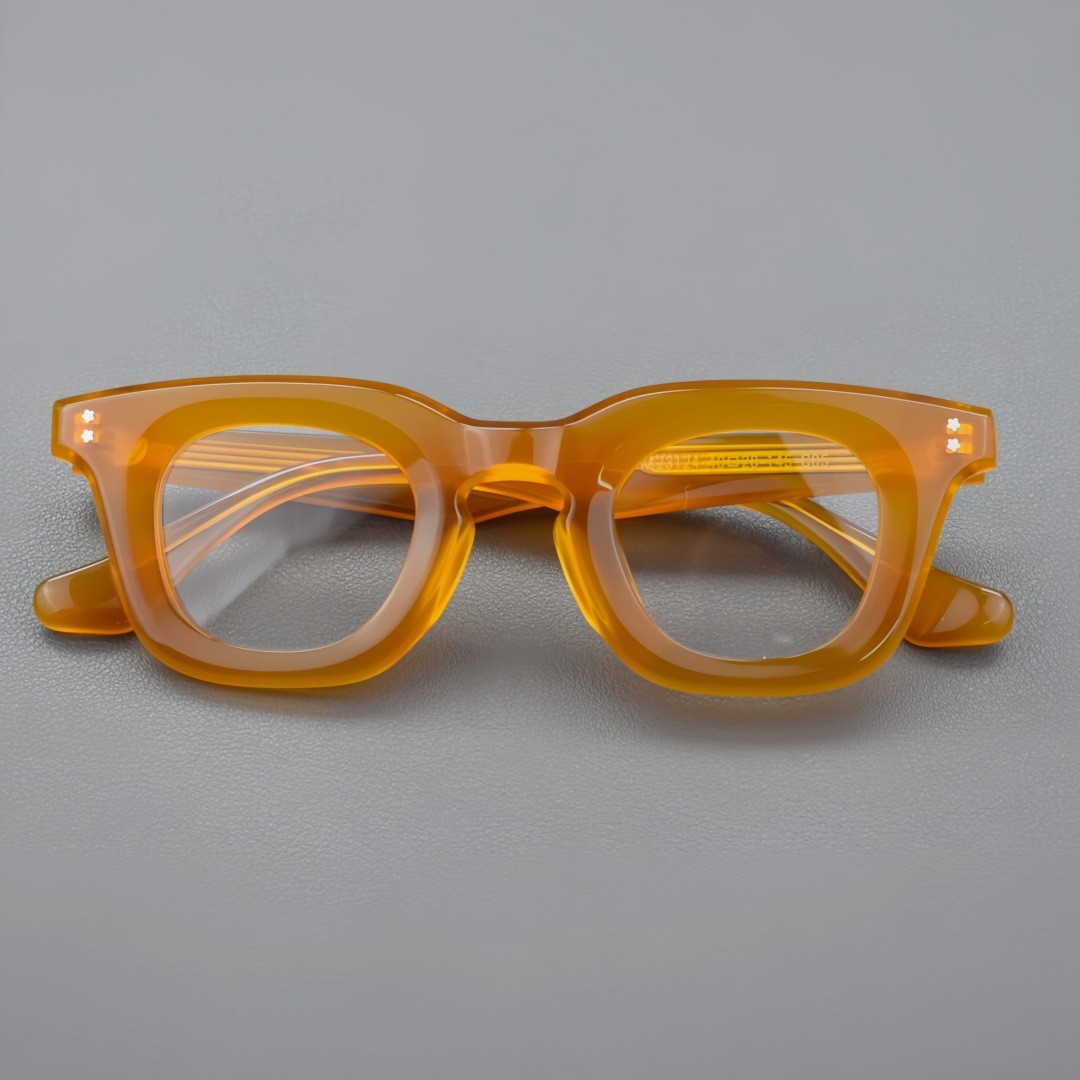 Square Retro Acetate Eyeglasses Frames Thick Glasses Frame Women Men Eyewear