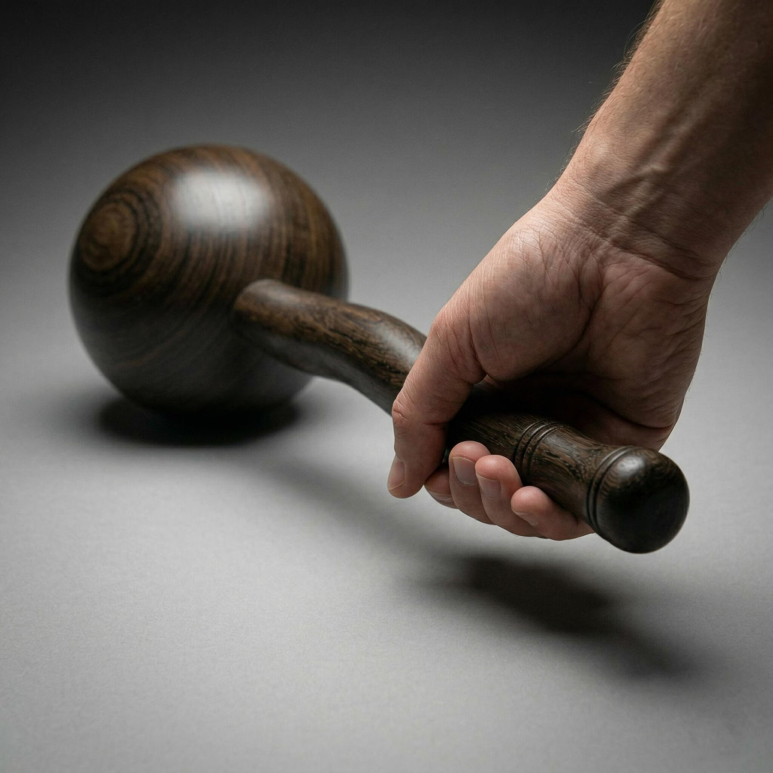 Handcrafted Wooden Indian Club Exercise Clubbell Strength Training Fitness Tool