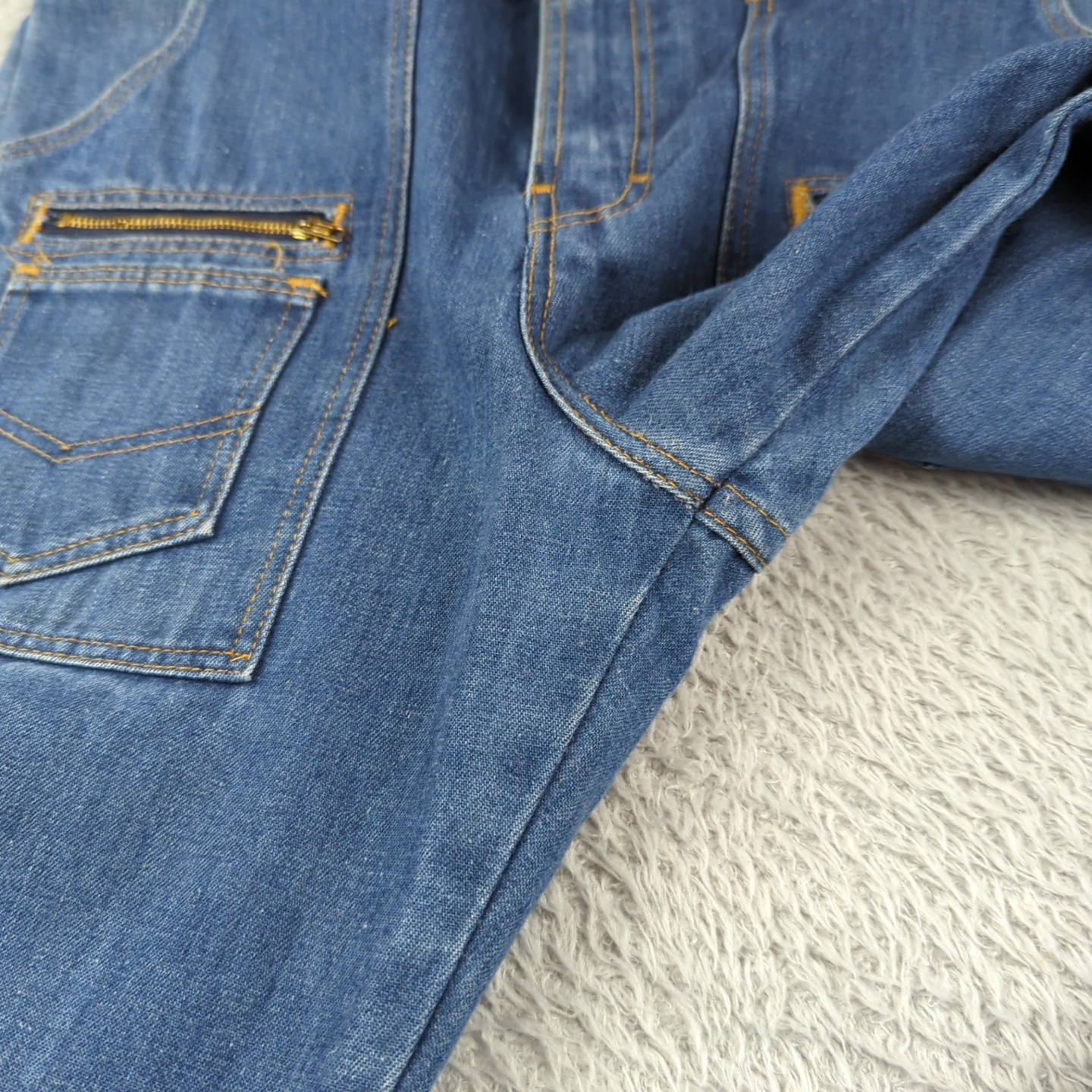 Vintage Jeans Womens Measures 31×29 Cargo Bush Flare Utility Juniors Teens Rare