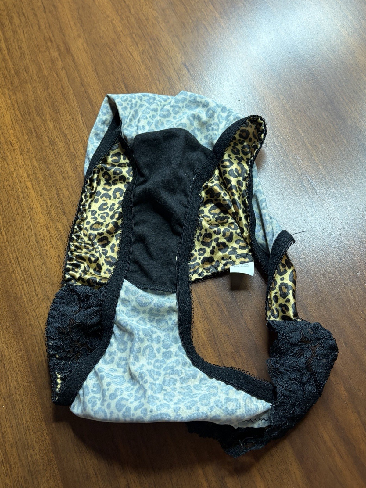 VTG Animal Print Hi Cut Panties Size 6