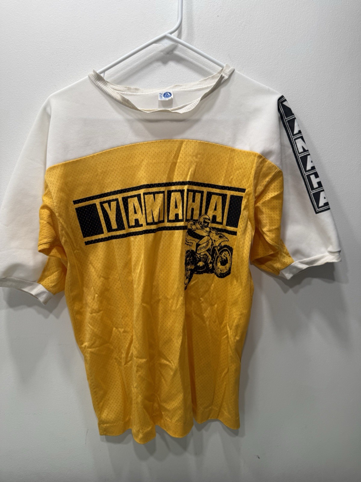 70’s YAMAHA MOTOCROSS MESH T-SHIRT Made in USA Size M ( See Pics )