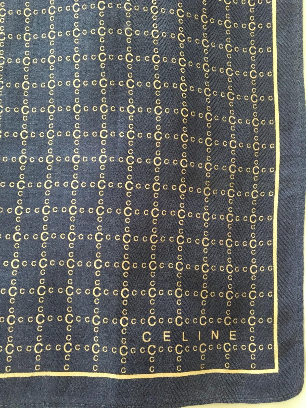Celine Cotton Scarves 17-18 Inches Vintage – Lot of 4 – B