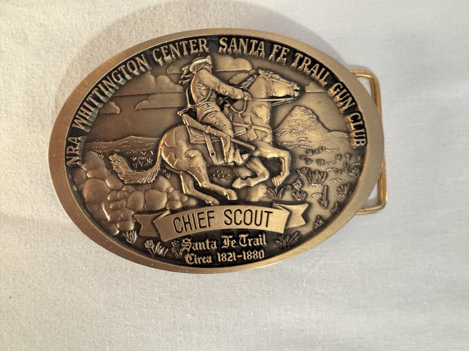 Lot Of 7 Assorted NRA Belt Buckles