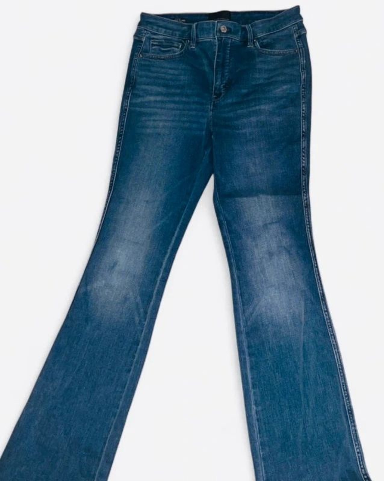 White House Black Market High-Rise Flare Jeans Size 8 (29) Dark Wash
