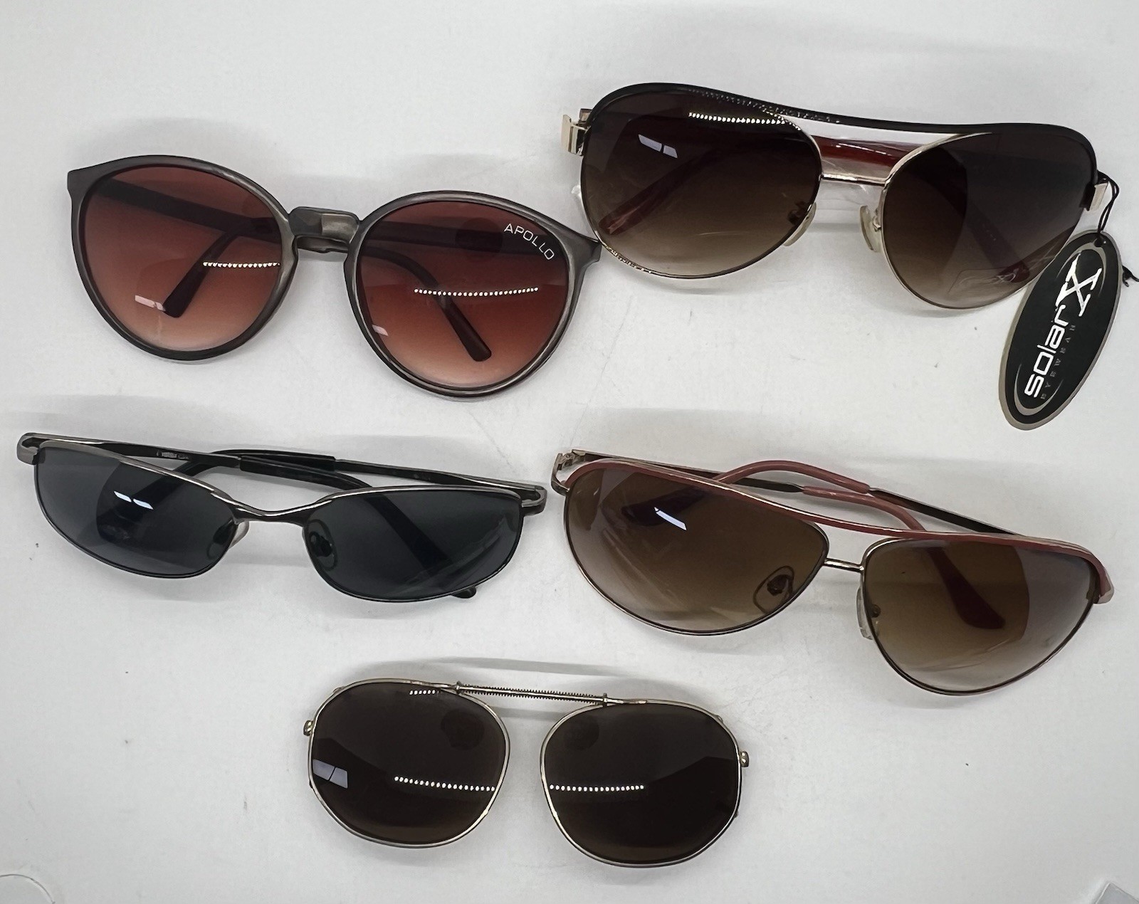 Lot Of 5 Pair Vintage Sunglasses In Various Conditions