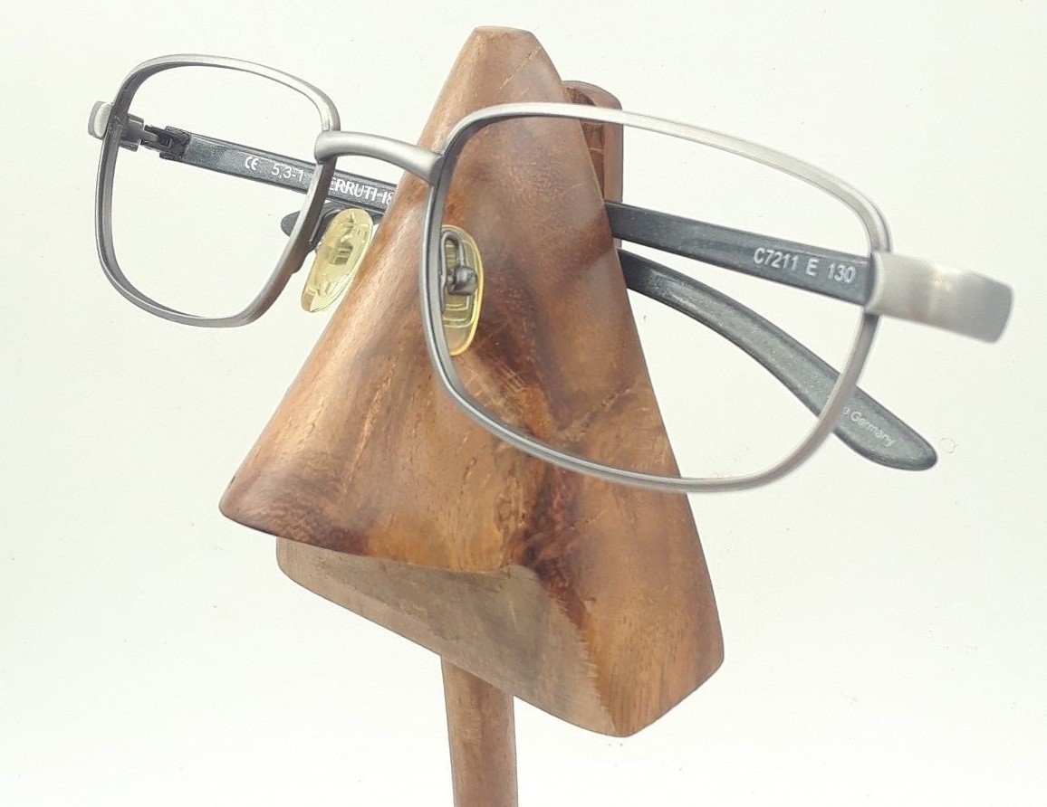 Vintage Cerruti 1881 C7211 E Gray Matte Gunmetal Rectangle Sunglasses Frames