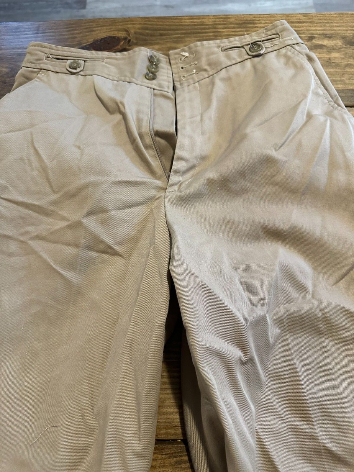 Vintage 1980s JCPenney Fashions Polyester Blend Khaki Dress Pants – Sz 13