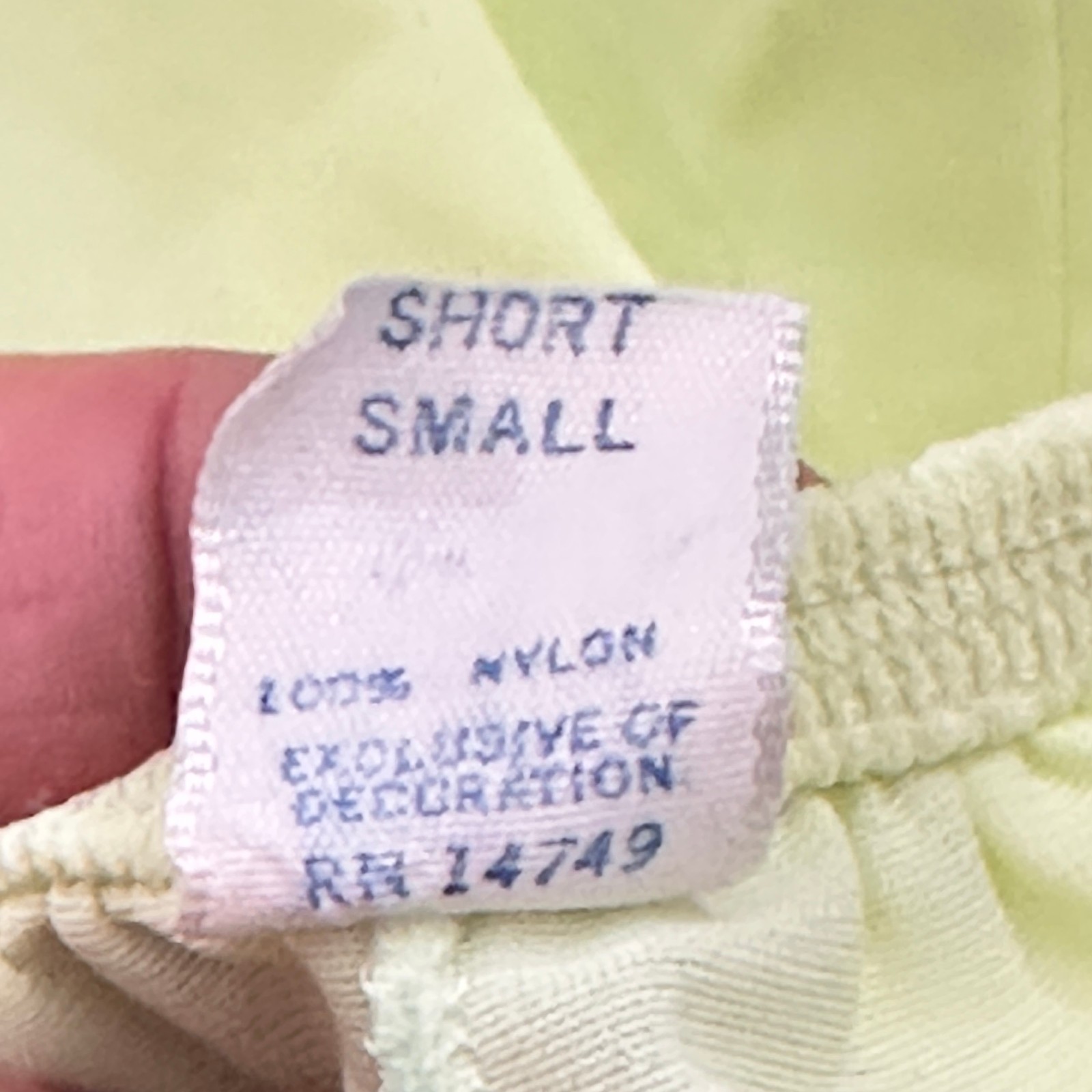 Sears Early 1970s Lime Green Half Slip Small Short Smooth Soft Lace Shadow Panel
