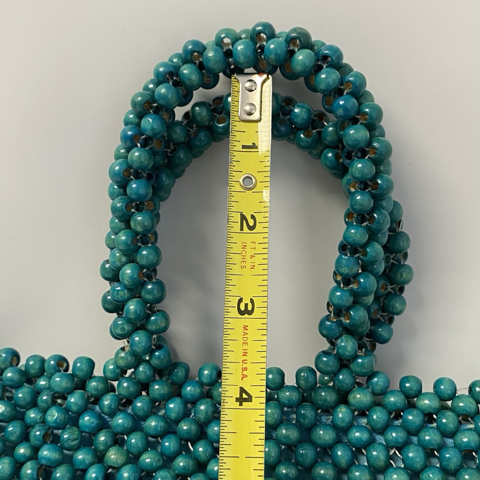 Wooden Bead Vintage Purse