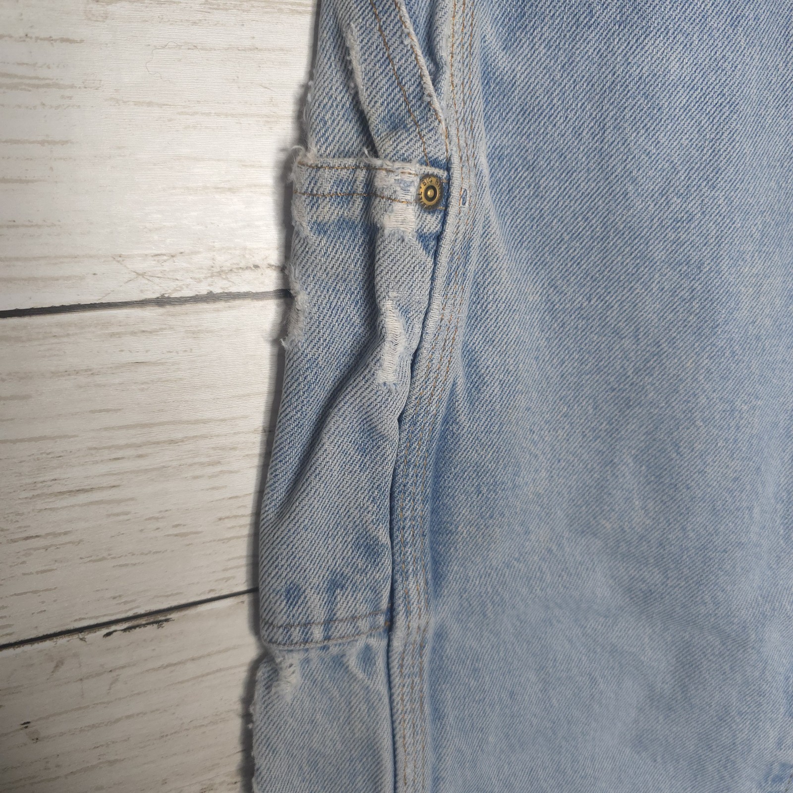 Vintage Big Bill Double Knee Jeans 28 x 32 Heavily Distressed Faded Workwear 80s