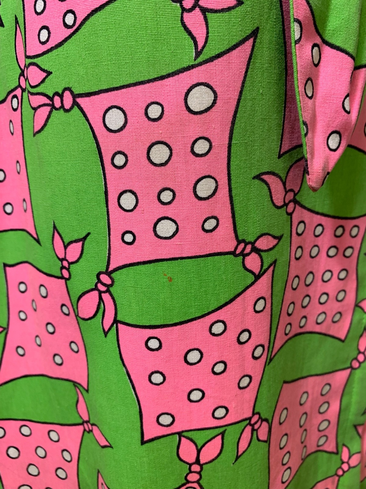 Late 60s/Early 70s Vintage Women’s Scarf Print Miss Bergdorf Trapeze Dress Sz S
