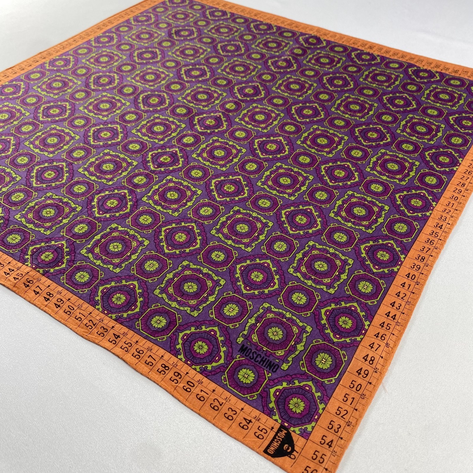 Vintage Moschino Handkerchief Pocket Square Bandana Neckerchief