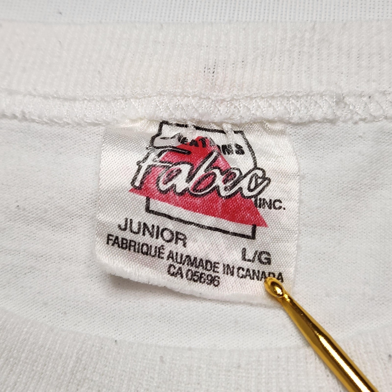Vintage 90s Les Intrepides Quebec Ski Cartoon Junior L Single Stitch Tee 12-14