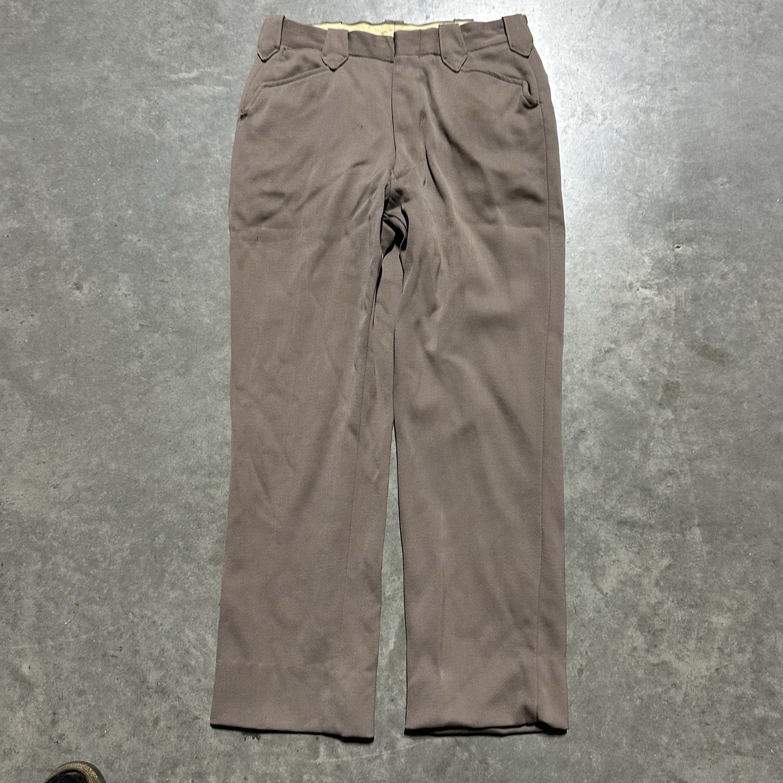1950s H Bar C Wool Gabardine Western Pants Pearl Snap Distress Rockabilly 28×28