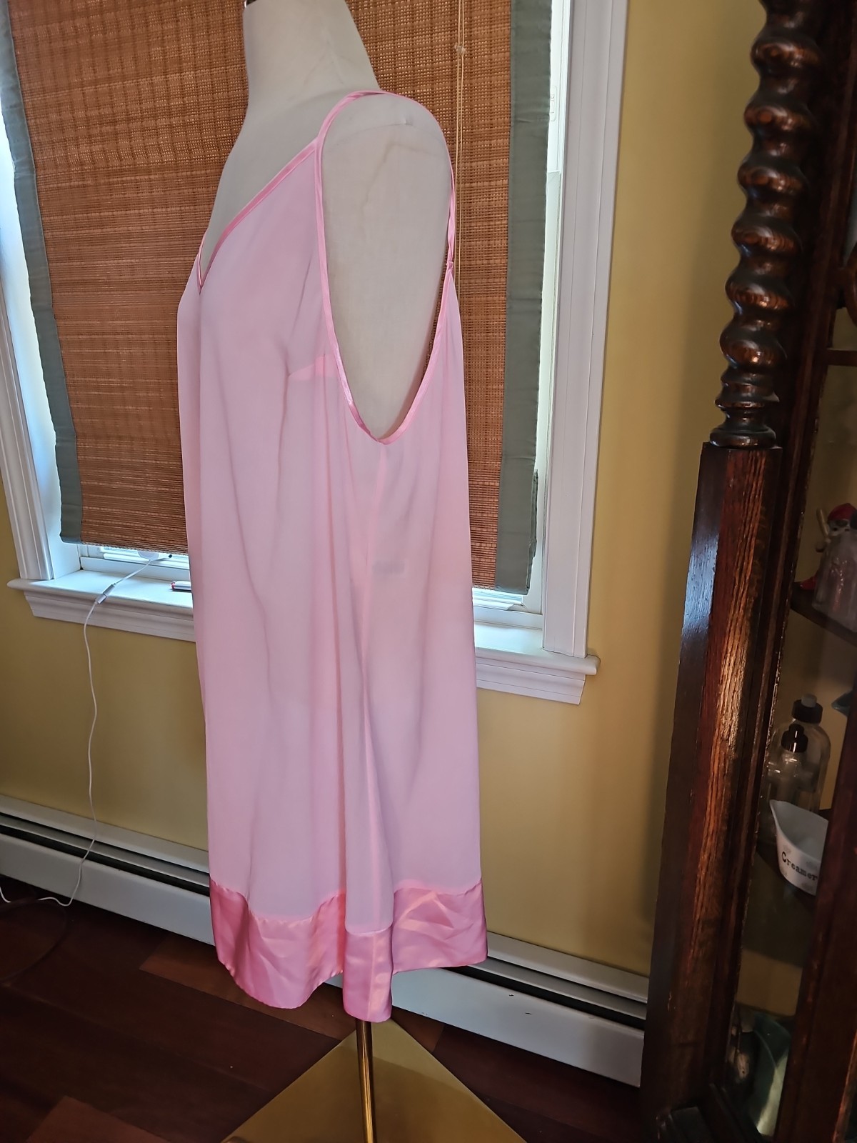 NOS Lord & Taylor Nightgown Wo.an Sz 2 Xl Pink Cami Dress