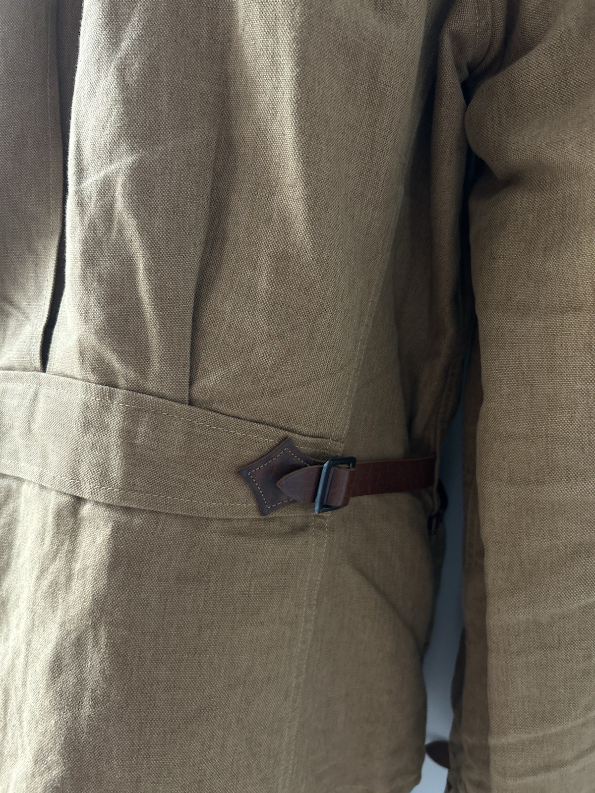 Mister Freedom MFSC Chaparral Blouse Brown Linen Canvas Jacket Size 40 Japan