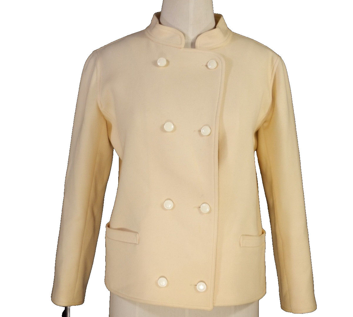 Courreges Vintage Cream Wool Jacket with condition issues Size A