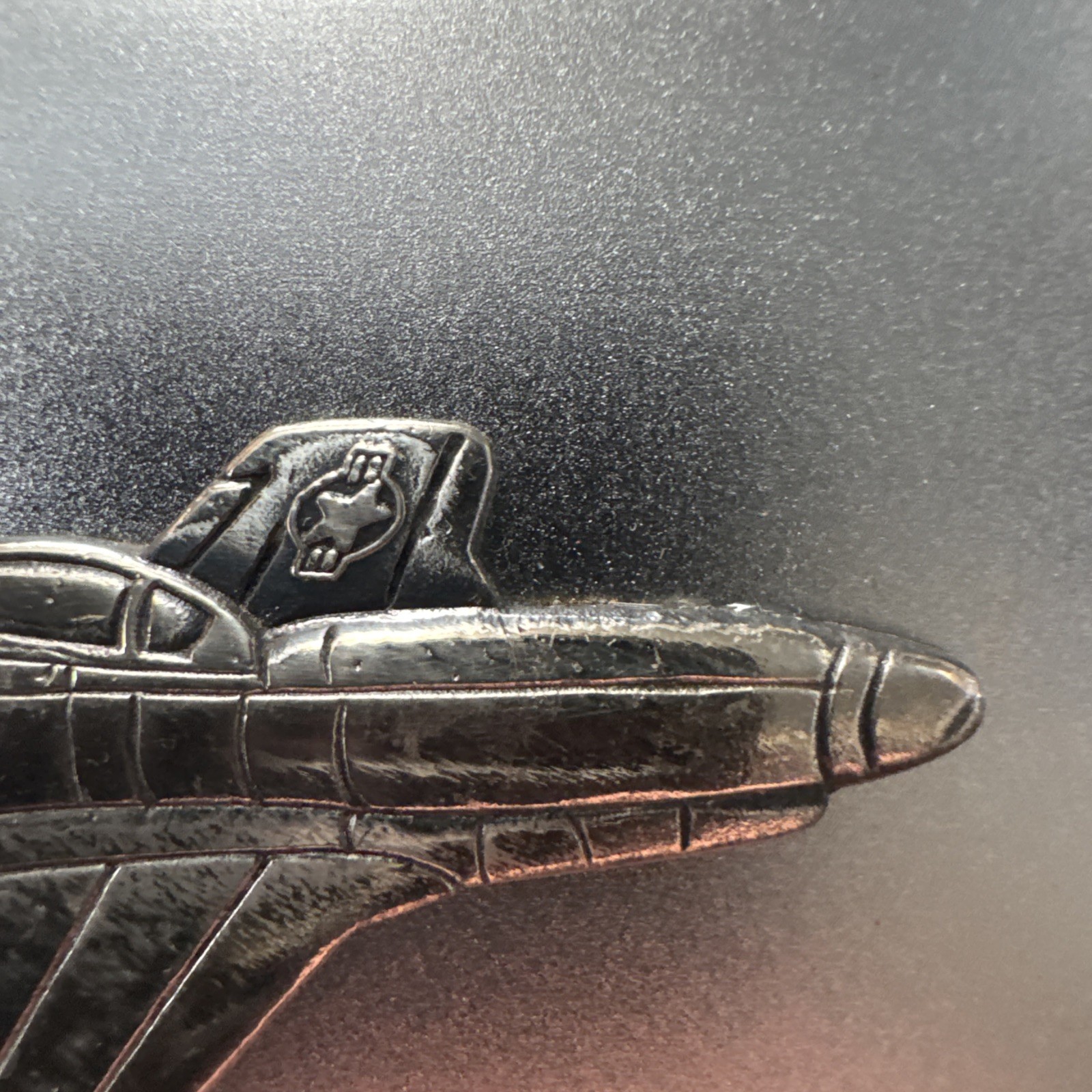 Vintage Jet Airplane Metal Belt Buckle Raised 3d Model Fast Free Shipping #11