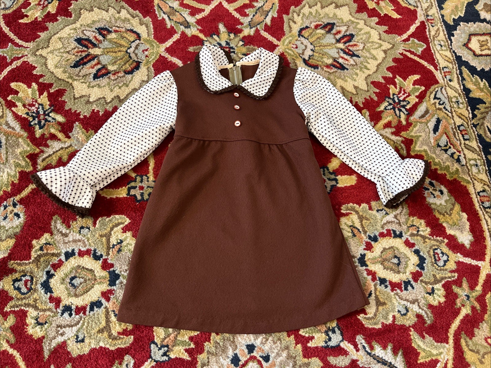 Vintage 60s 70’s Sz 6 Dress Girls MCM Everyday Party Brady Bunch Retro LOT of 3