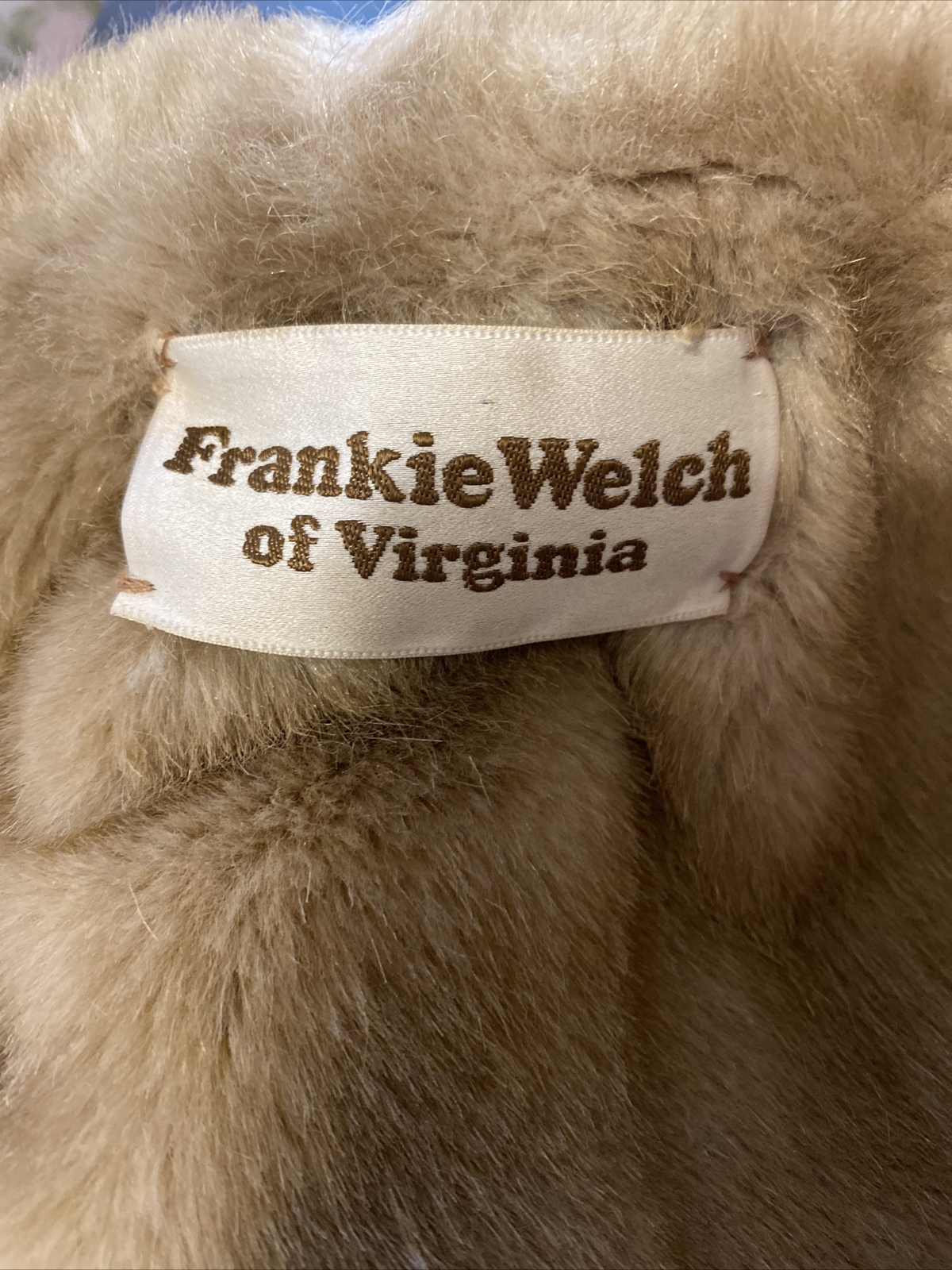 Rare VTG Frankie Welch Virginia Brown Fur Lined Belted Mob Wife Trench Coat M