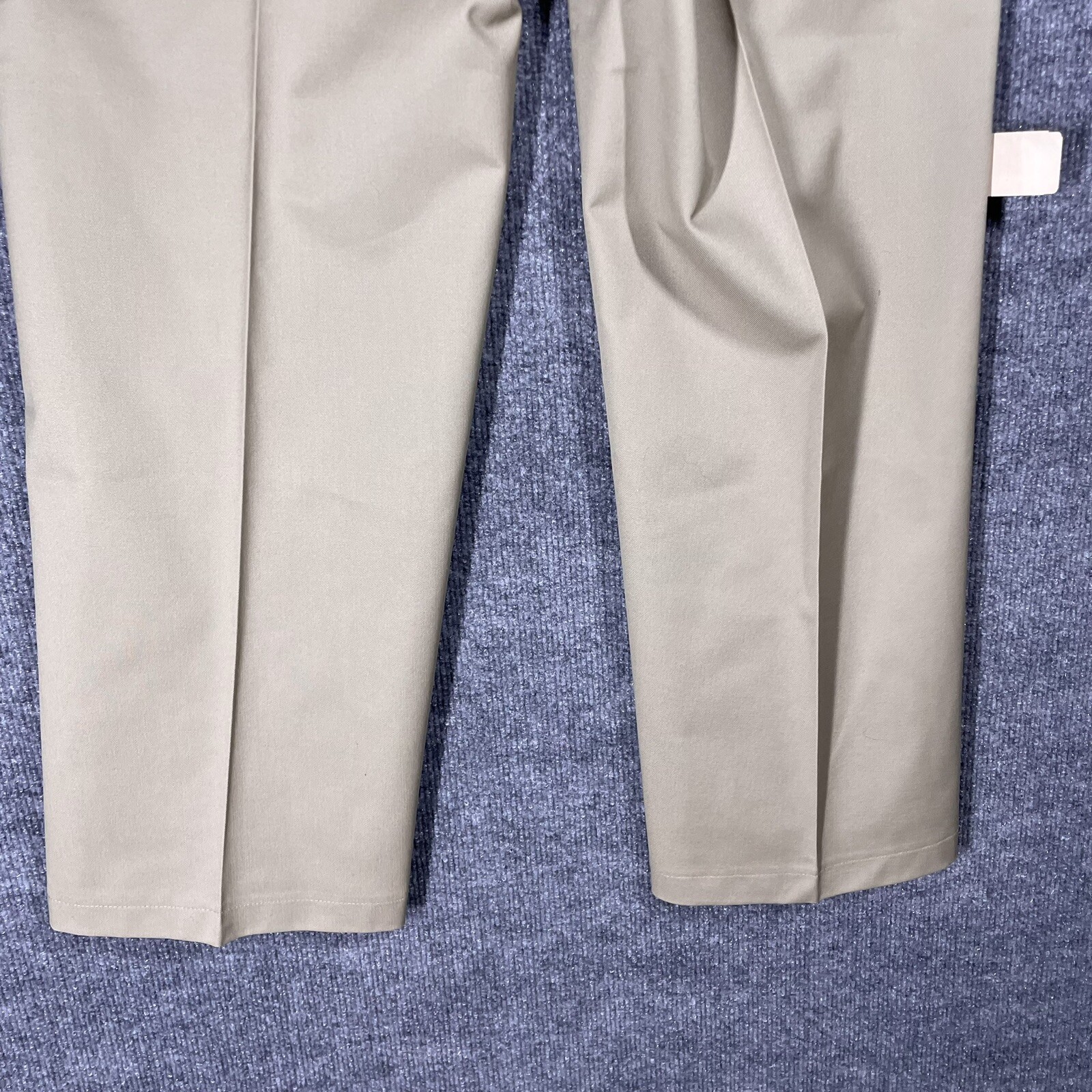 NOS VINTAGE 70s Sears Work Leisure Pants Regular Perma-Prest 33×28 Beige Khaki