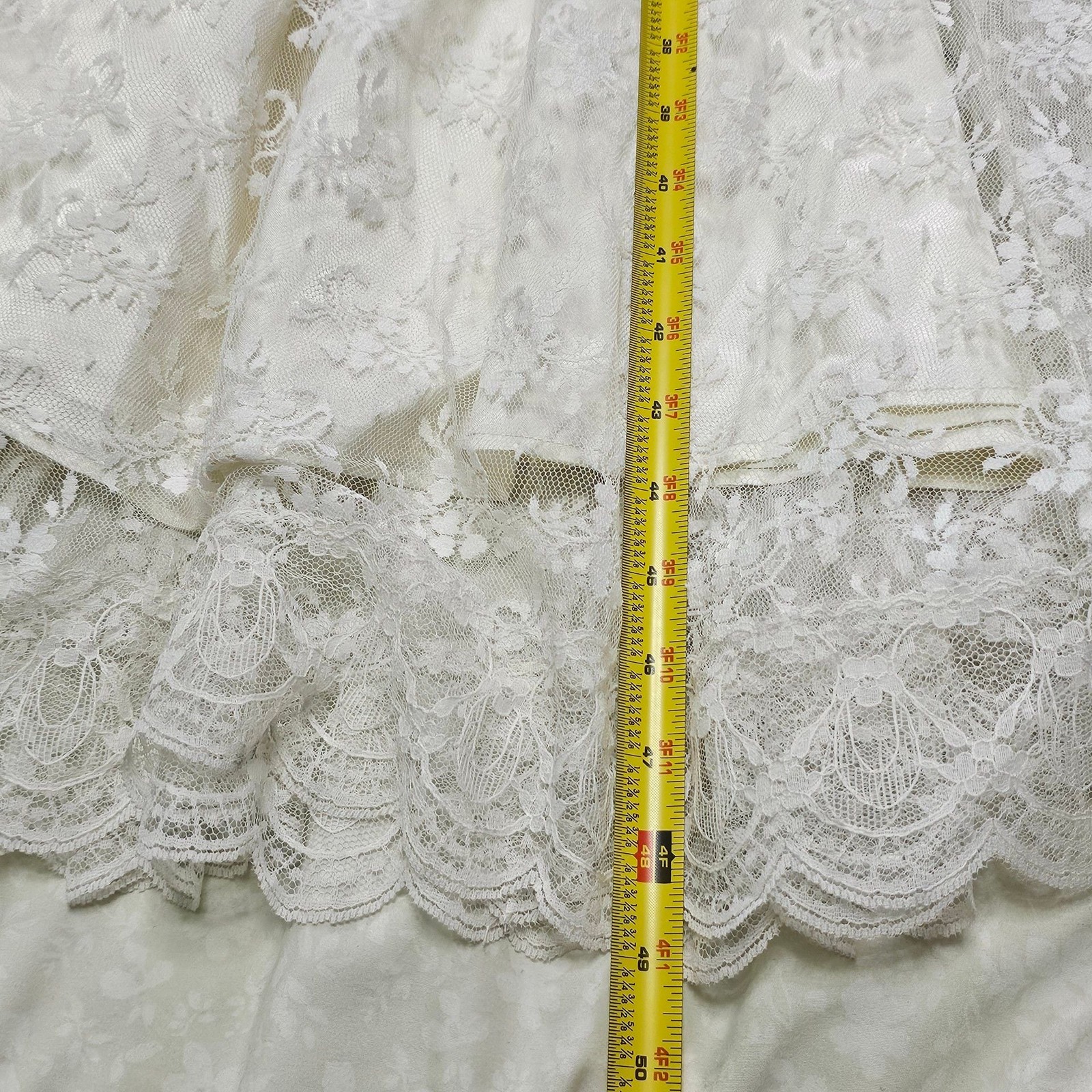 Vintage Scott McClintock Lace Off Shoulder Formal Gown Dress USA Size 10 Vintage