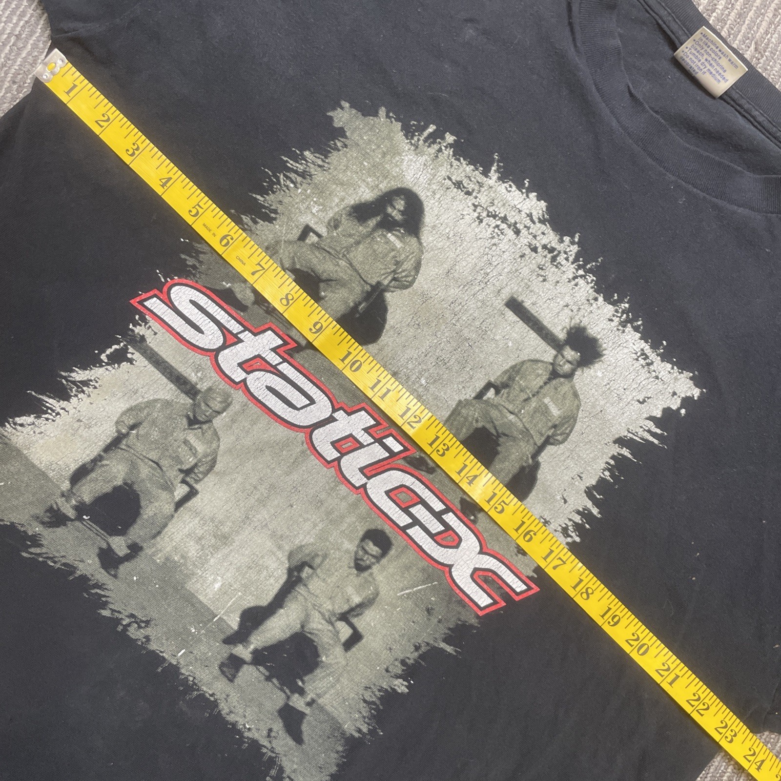 Static-X Wisconsin Death Trip 1999 Shirt XL Double Sided Industrial Metal 90’s