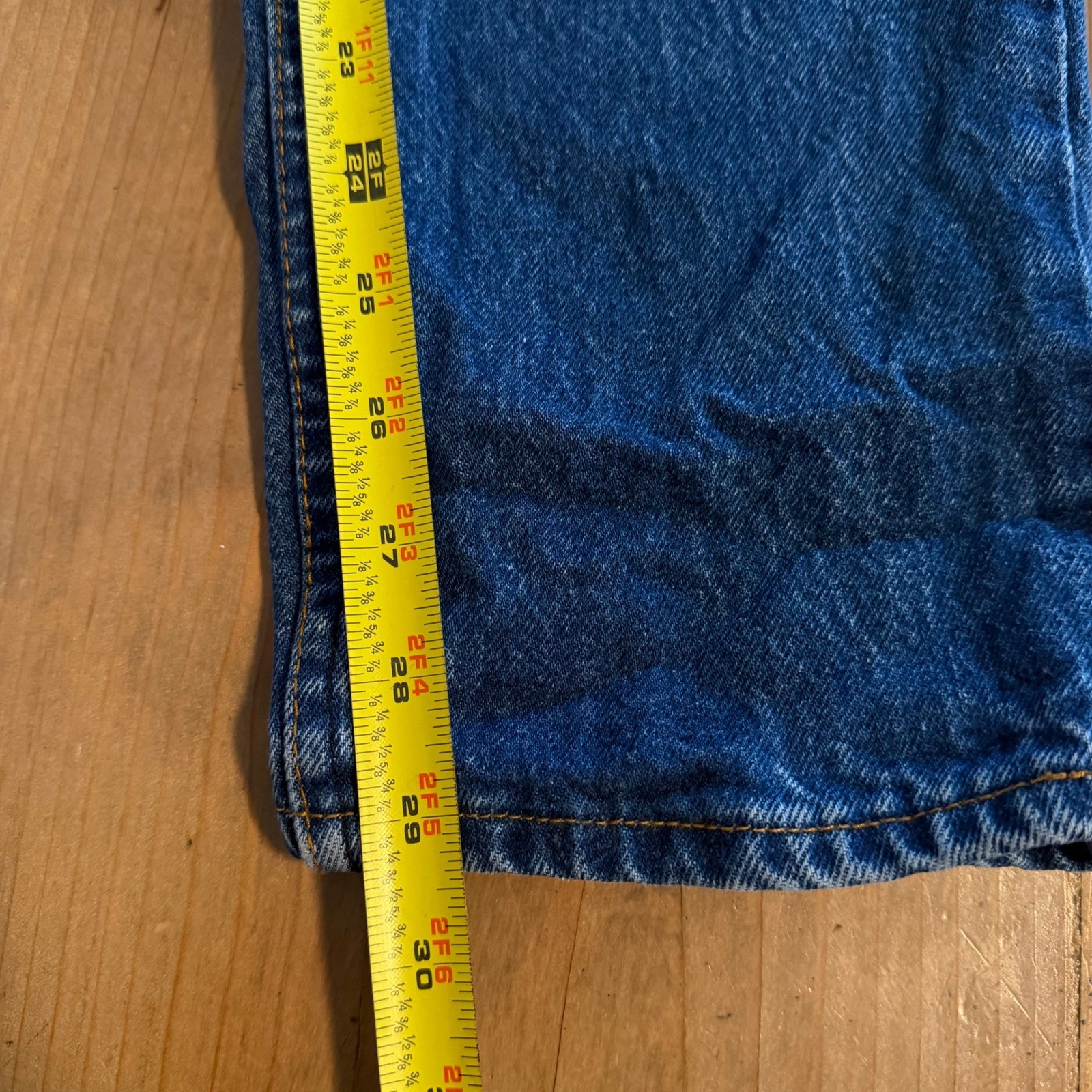 Vintage Levis 26501 501xx Jeans 25×29 High Waist Straight Leg Indigo Made In USA