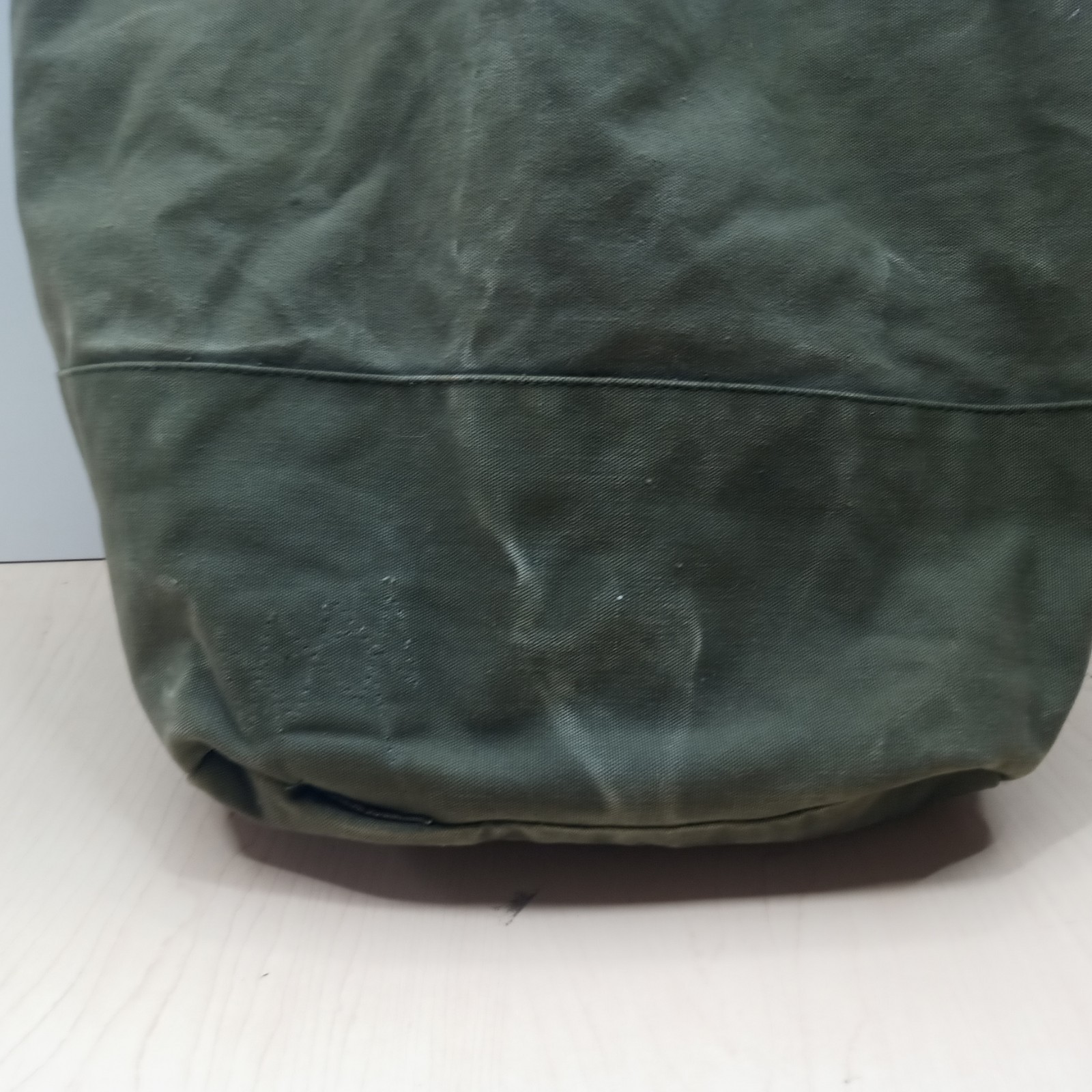 Vintage US Upcyled Duffle Bag Tote Coal Bag made with Retired US Military Duffle