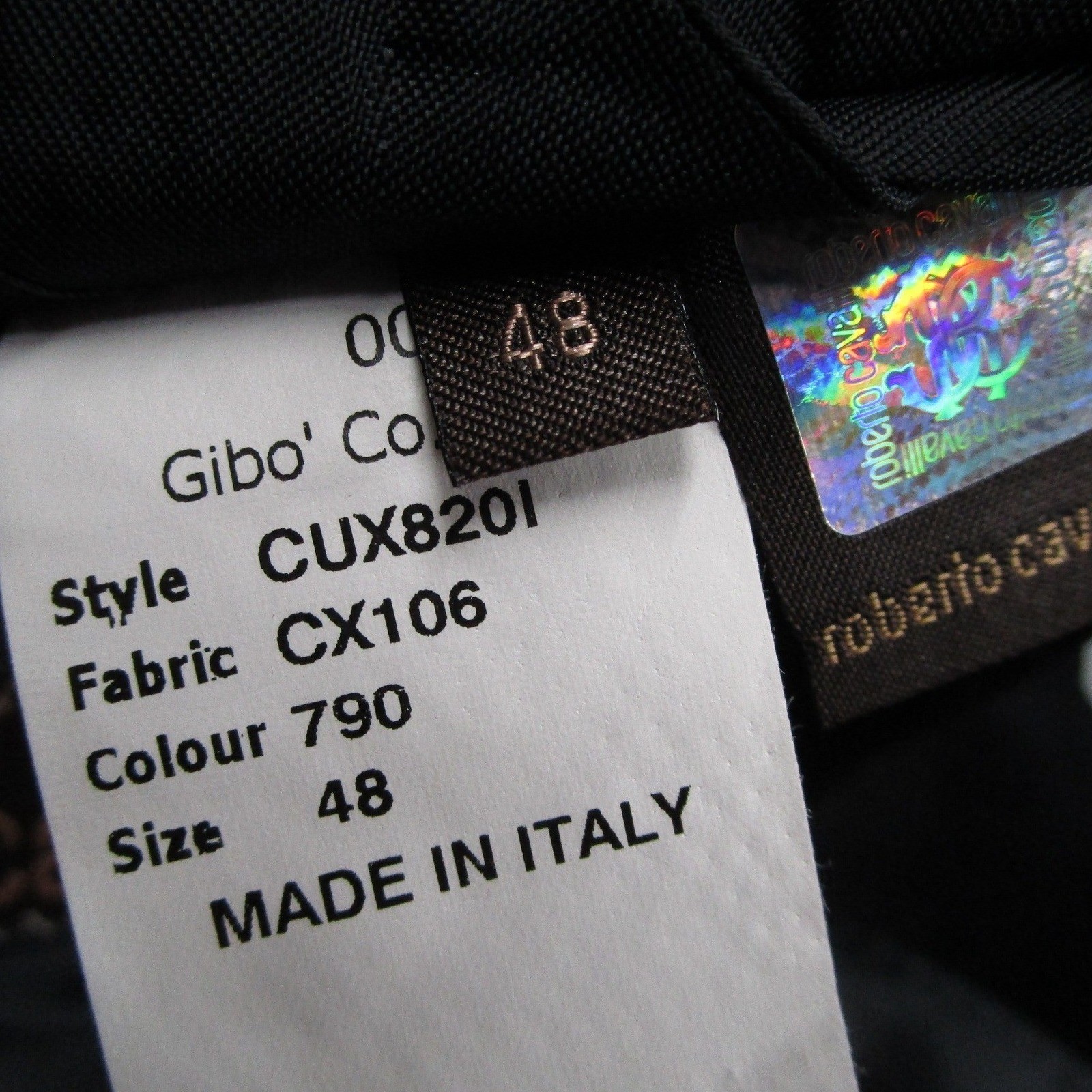 Roberto Cavalli Mens 48 IT Black Velvet Suit 2 Button CUX820I Made in Italy