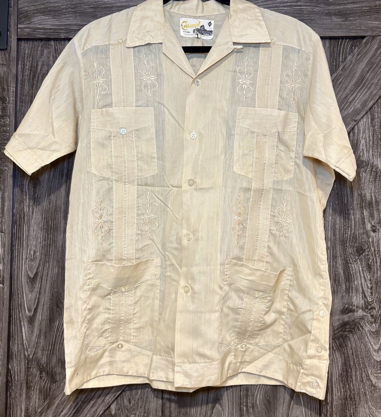 Cuban D’Accord Guayabera Resort Vacation Shirt Men’s Medium Classic VTG
