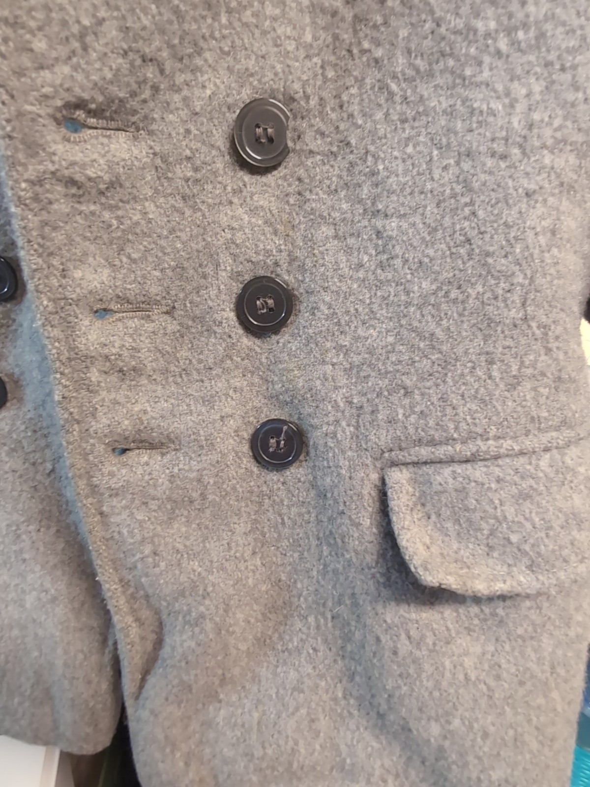 Vtg 1950s Hall American Child Wool Coat Robert Hall Sportsware Toddler Size 3-4